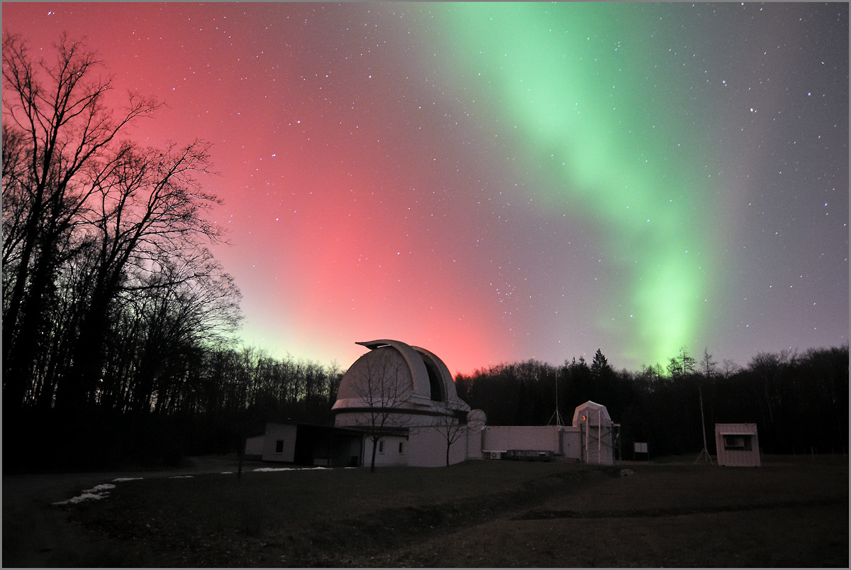 Polarlichter Sternwarte 01 Foto TLS