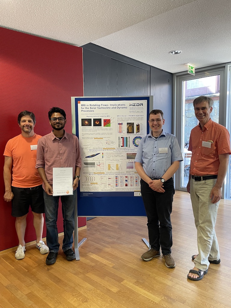 Ashish Mishra Helmholtz Zentrum Dresden Rossendorf MRI in Rotating Flows