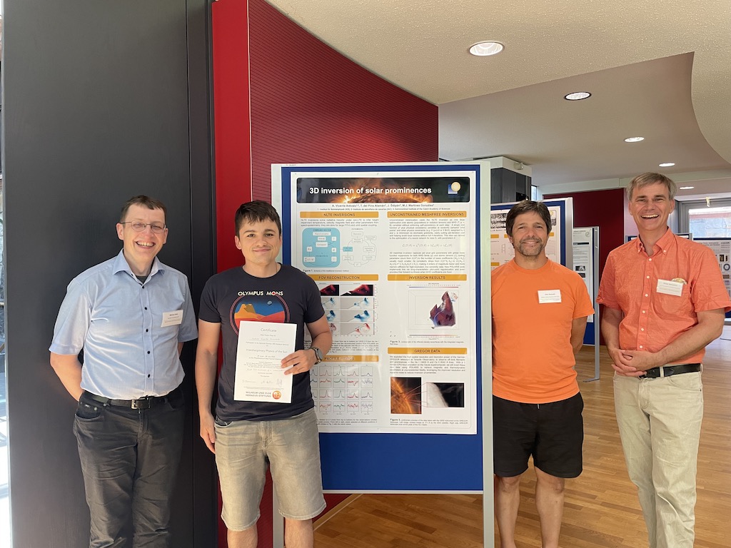 Vincente Arevalo KIS First 3D inversion of solar prominences